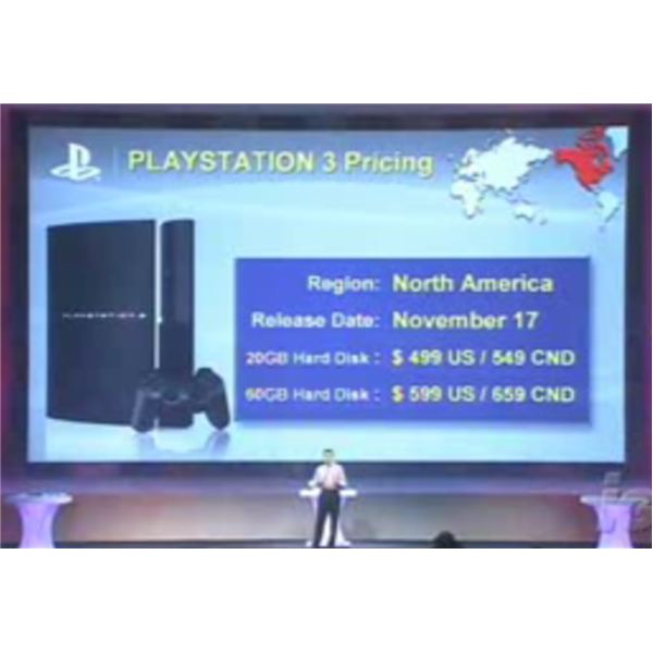 PS3 Pricing Kaz Hirai reveals the PS3 will be $599.99 in North America